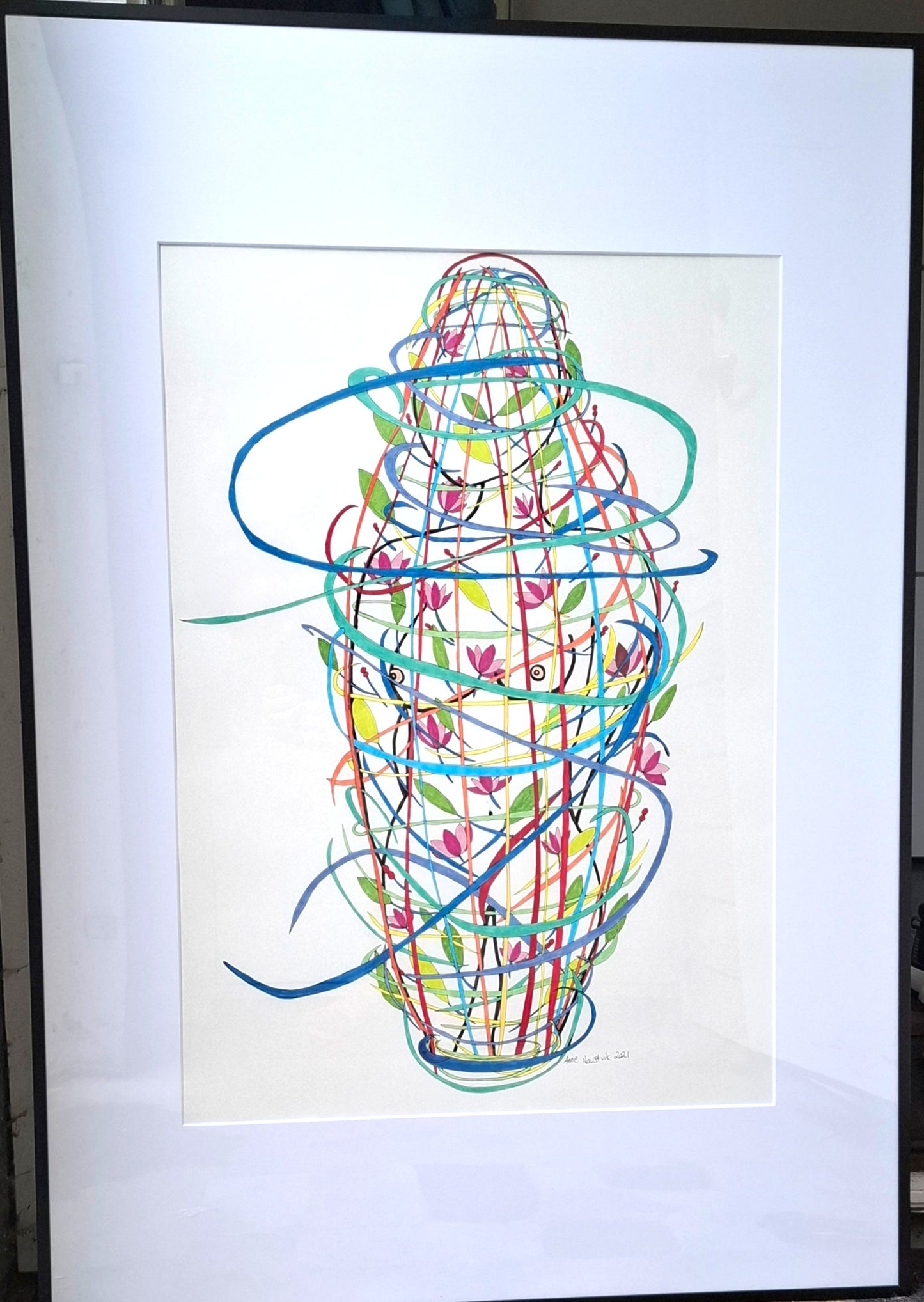 Original innrammet tegning