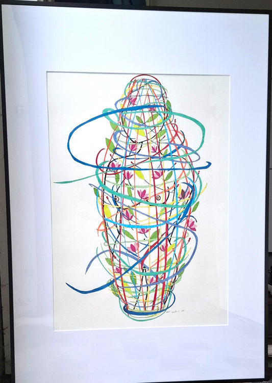 Original innrammet tegning